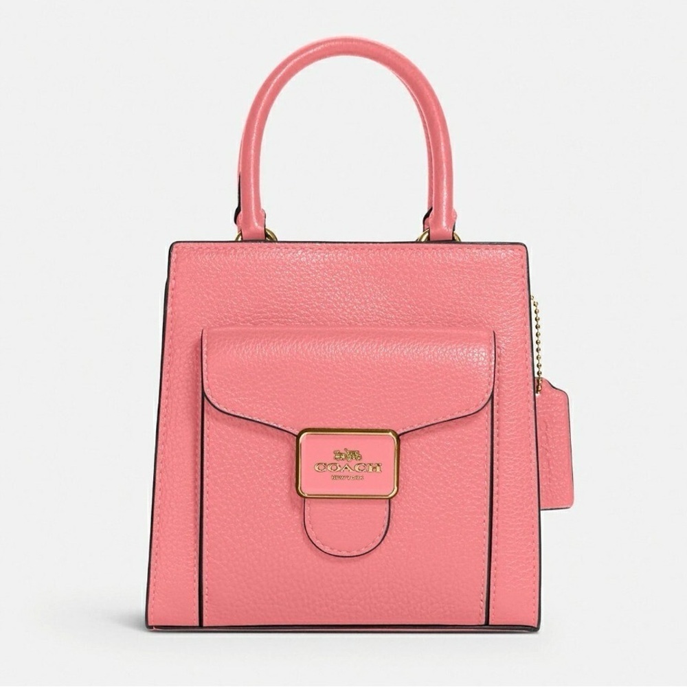 Coach Mini Pepper Crossbody Pebbled Leather Bag Crossbody | Taffy | C6778